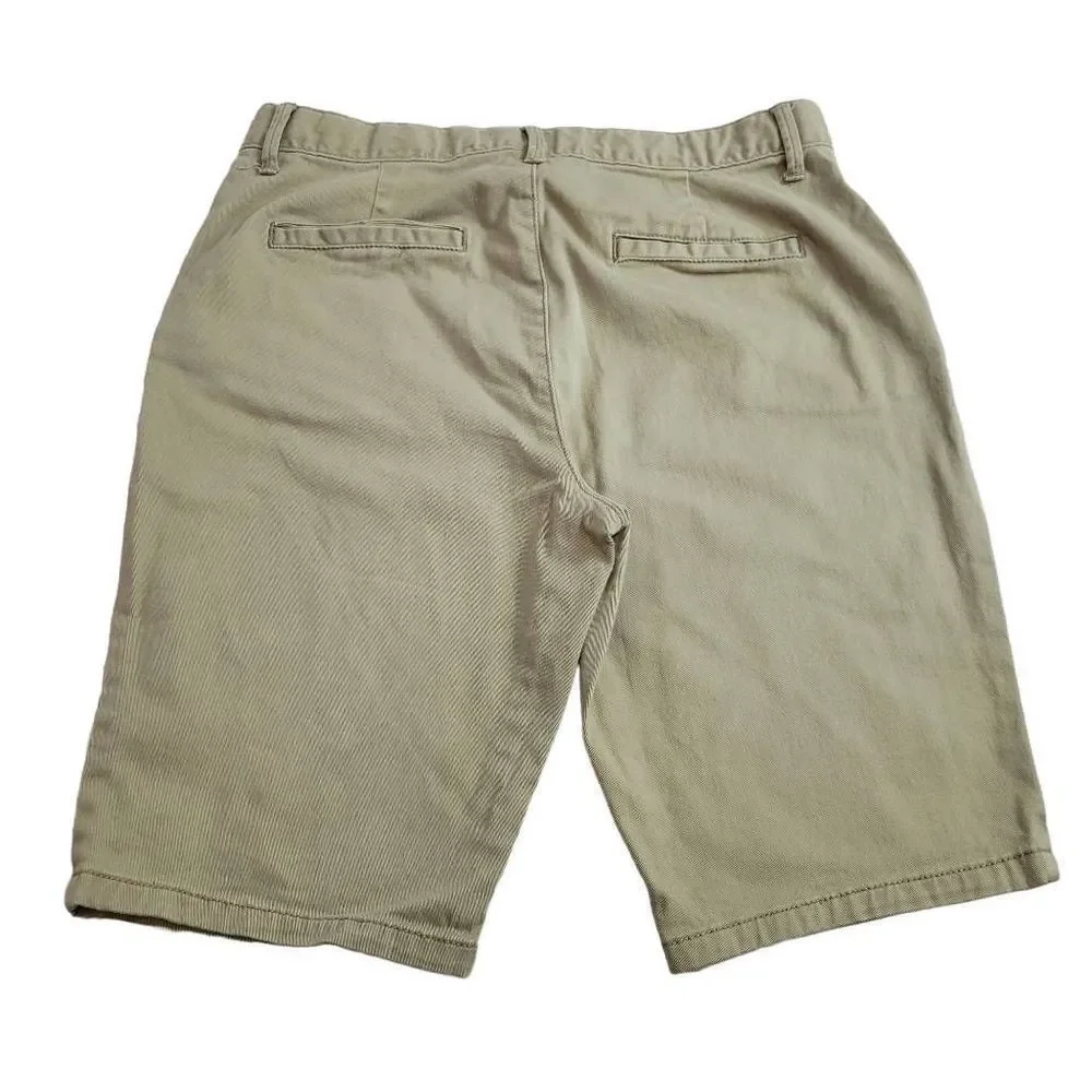 Children's Place khaki uniform bermuda shorts 14